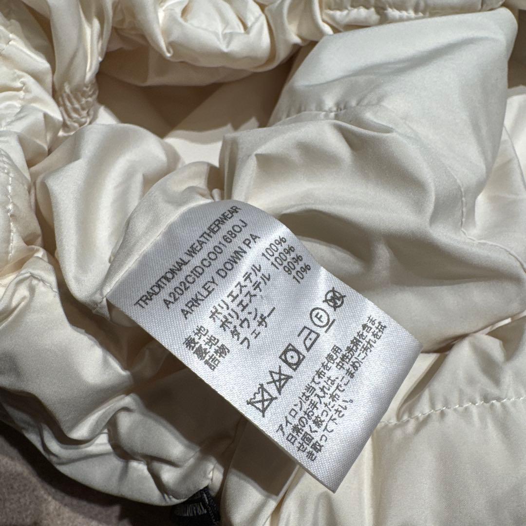 Traditional Weatherwear ライトダウンジャケット　白　36