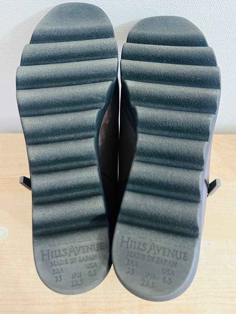 【HILLS AVENUE】人気のサイドゴアブーツ ブラウン/バーガンディ