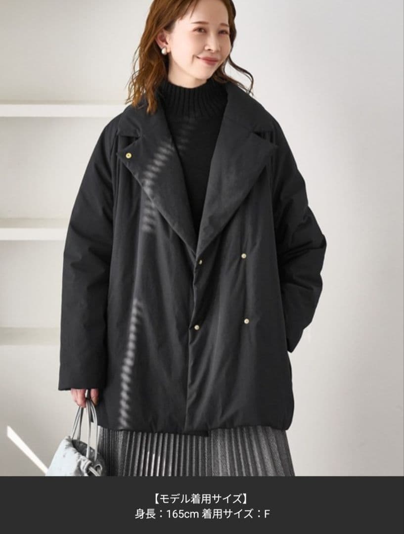 【定価12,100円】ROPE'PICNIC 2WAY中綿テーラードコートダウン