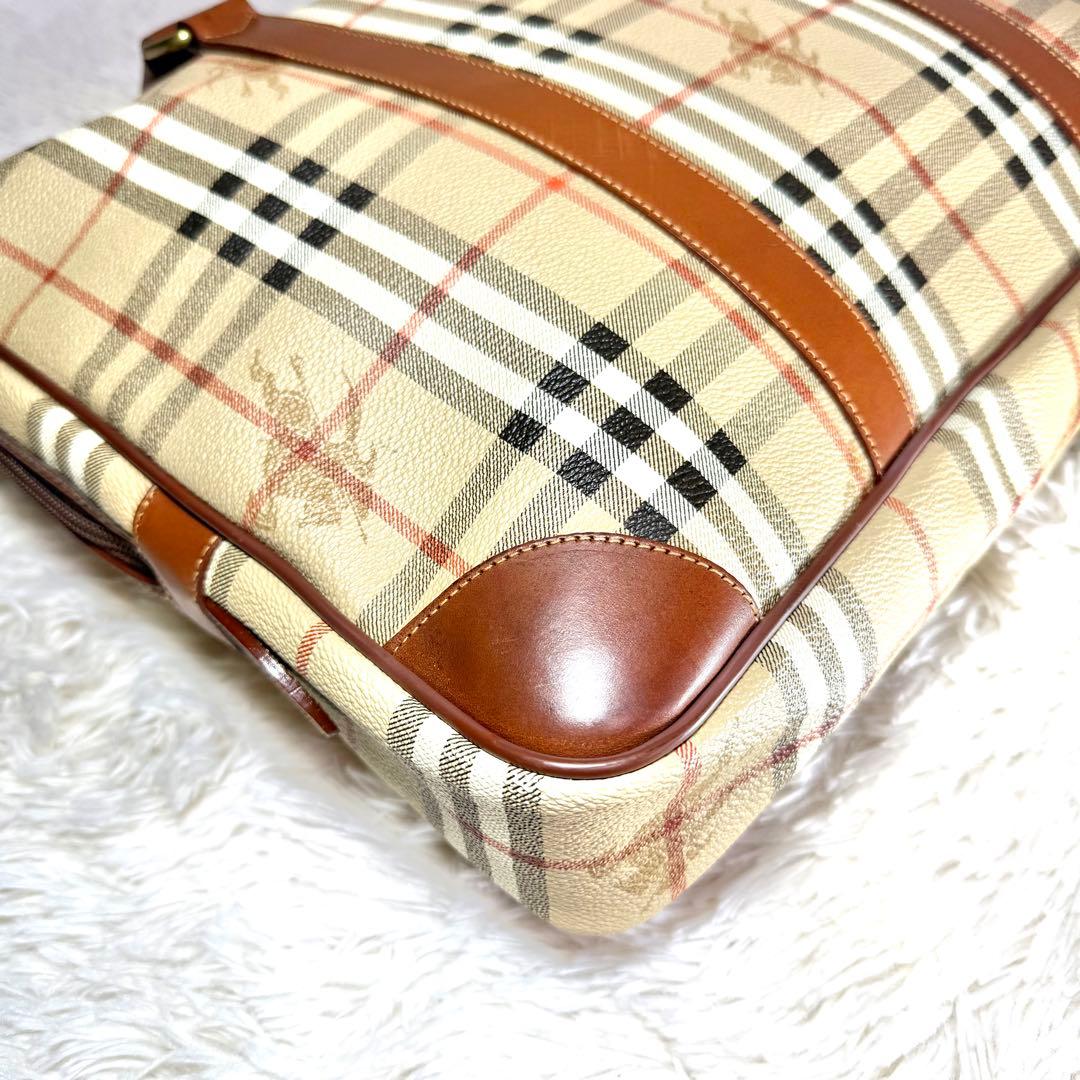BURBERRY バーバリー ブリーフケース ビジネスバッグ PVC ブラウン