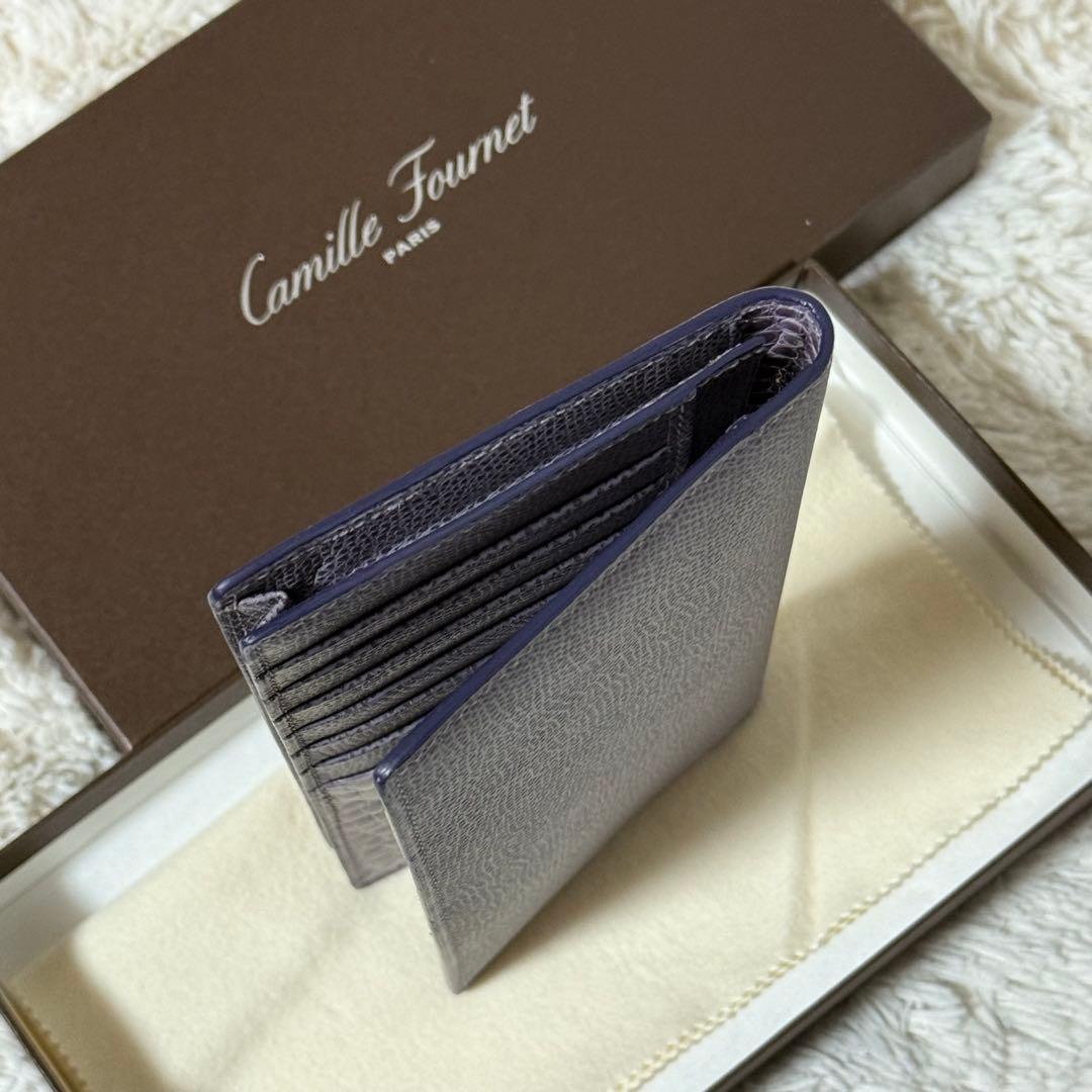 ⭐️新品未使用⭐️ カミーユフォルネ　アリゲーター　長財布　二つ折り　パープル色