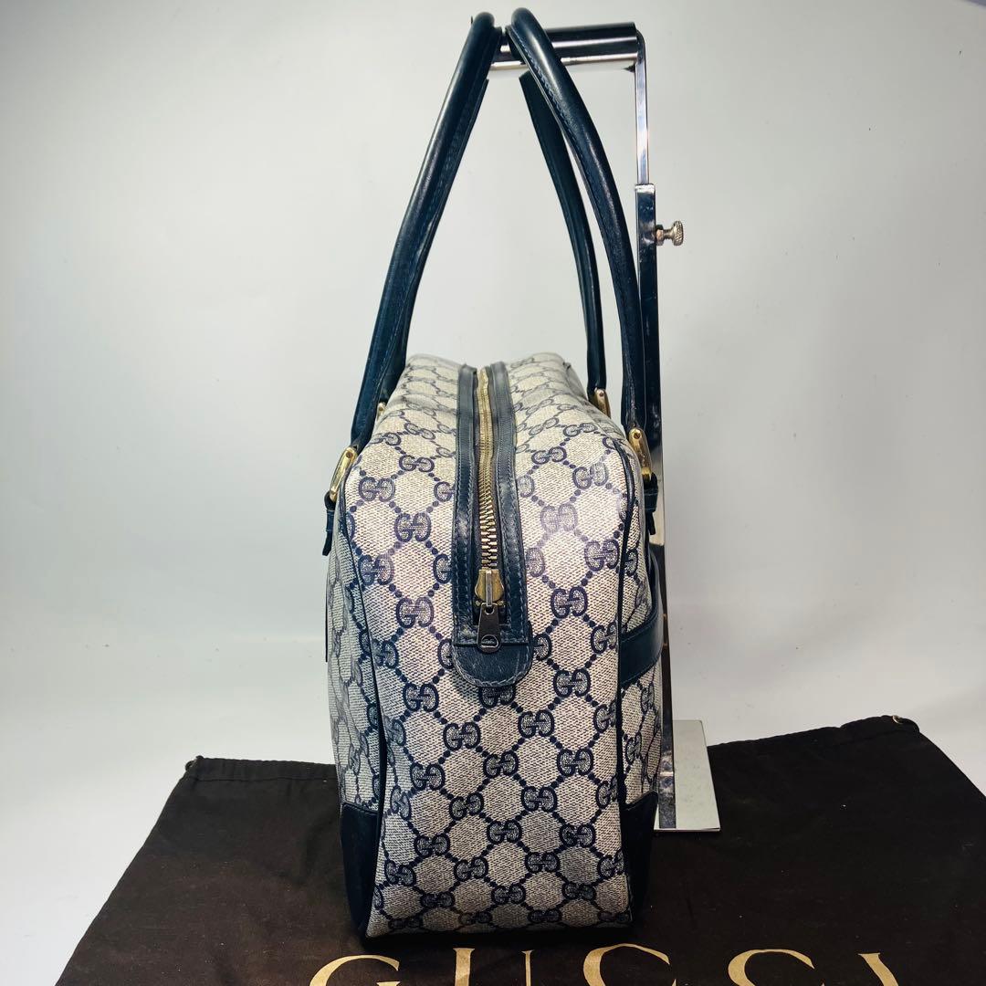 GUCCI オールドグッチGG スプリーム PVCレザーハンドバッグ ボストン