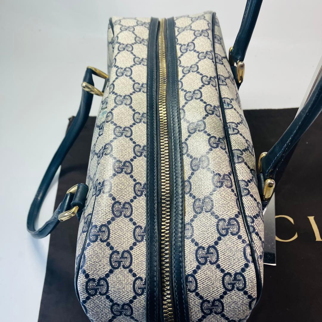 GUCCI オールドグッチGG スプリーム PVCレザーハンドバッグ ボストン