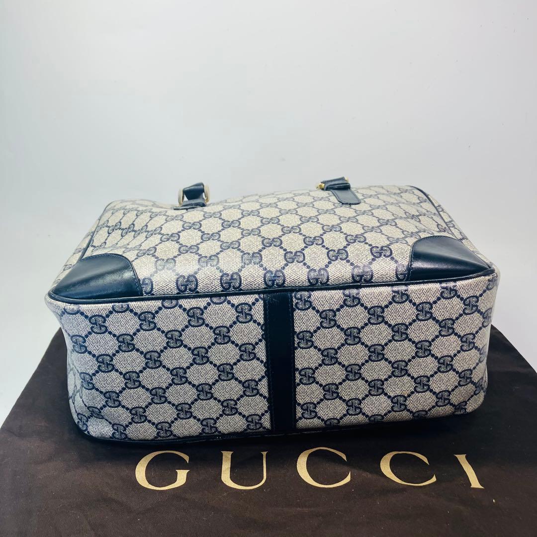 GUCCI オールドグッチGG スプリーム PVCレザーハンドバッグ ボストン