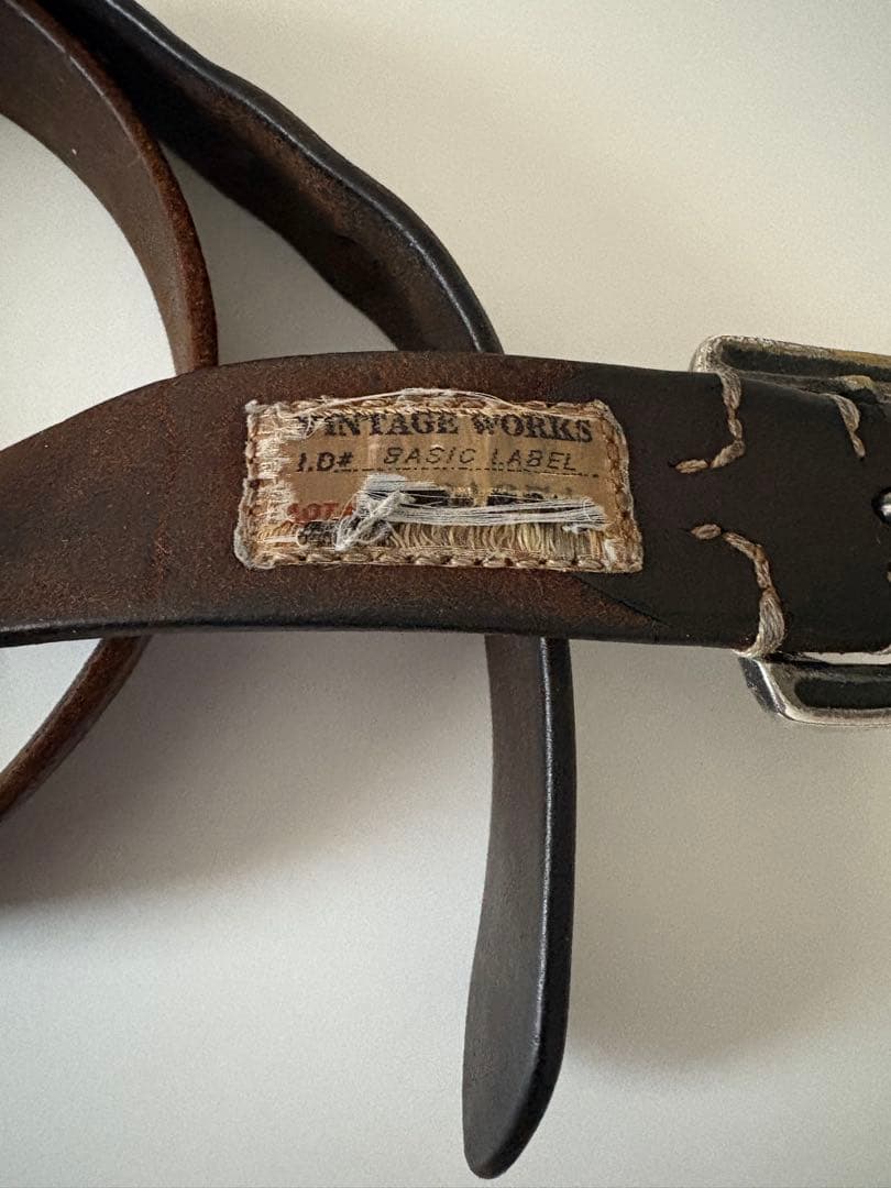 vintage works レザーベルト