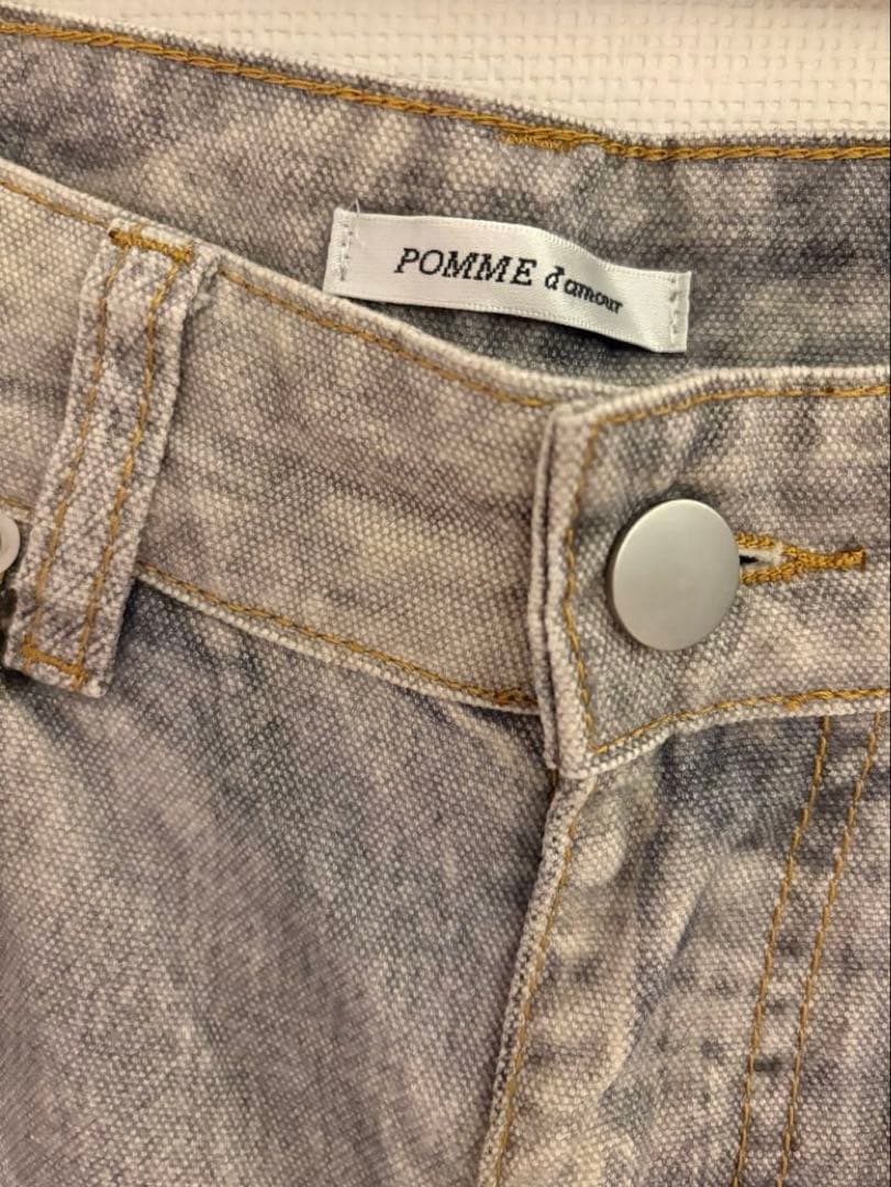 pomme d'amour トイプリントデニムtoy print denim