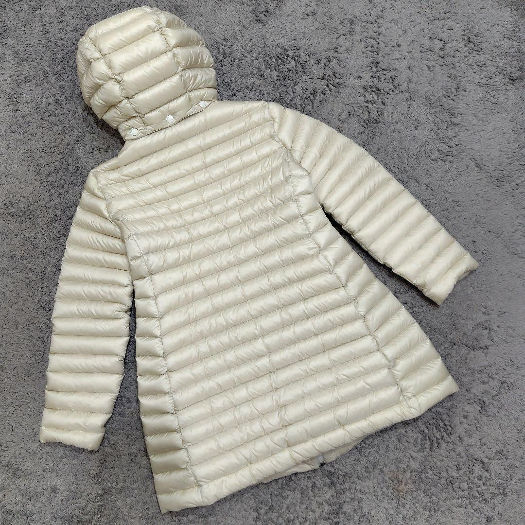 ひめこ モンクレール Igelong ロングダウンジャケット アイボリー