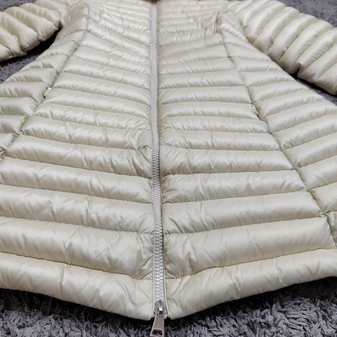 ひめこ モンクレール Igelong ロングダウンジャケット アイボリー