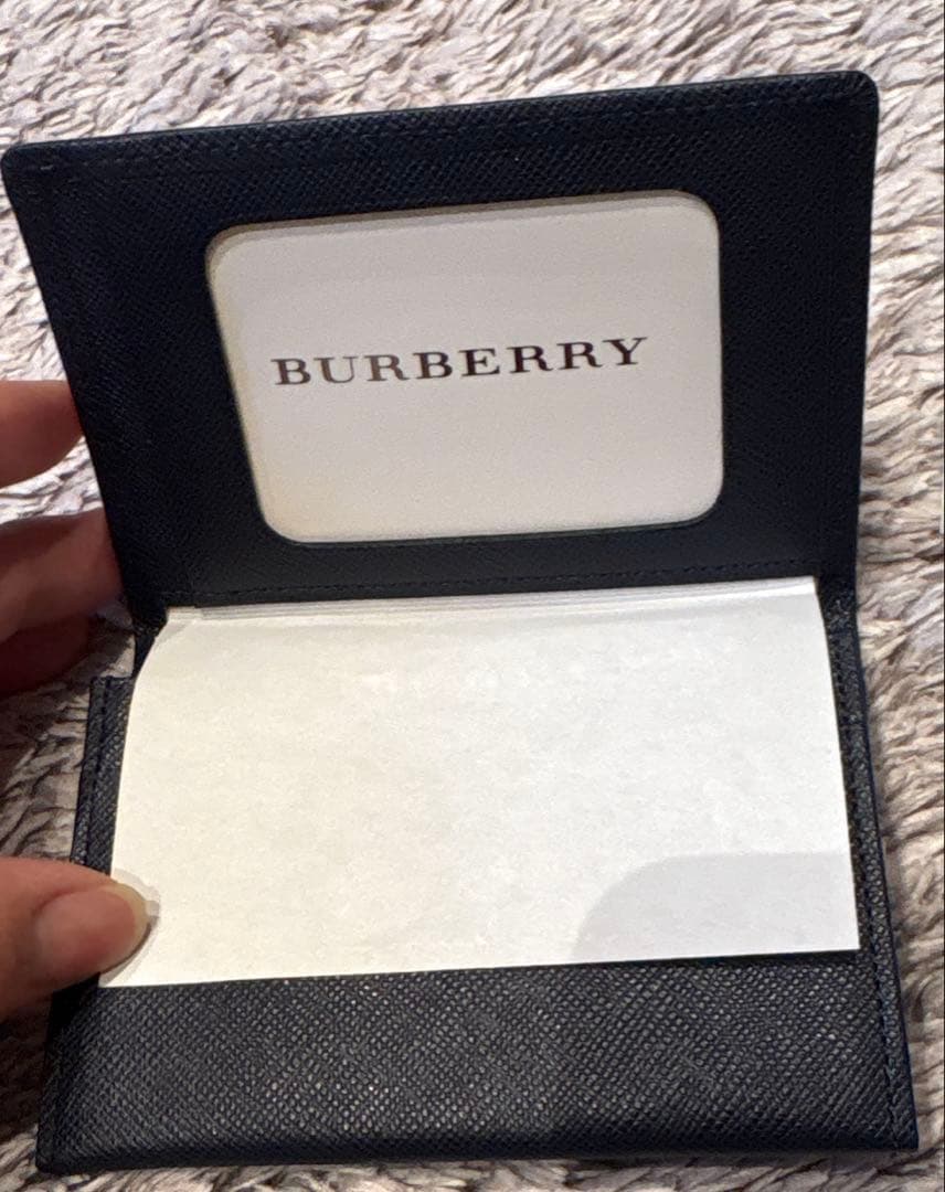 BURBERRY ブラックレザー 名刺入れ 新品未使用