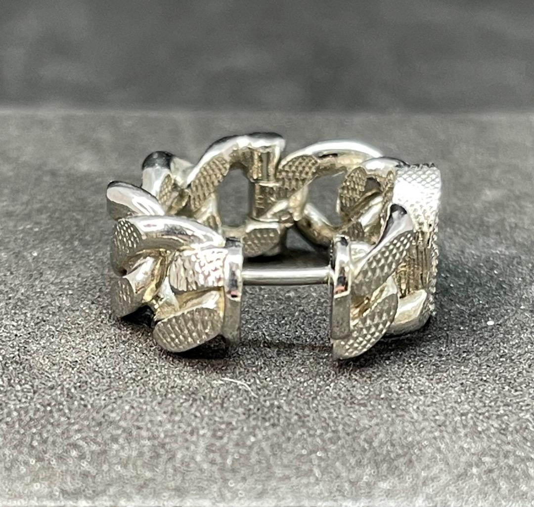 超レア廃盤美品】GUCCIゴルメット インターロッキングG フープピアス