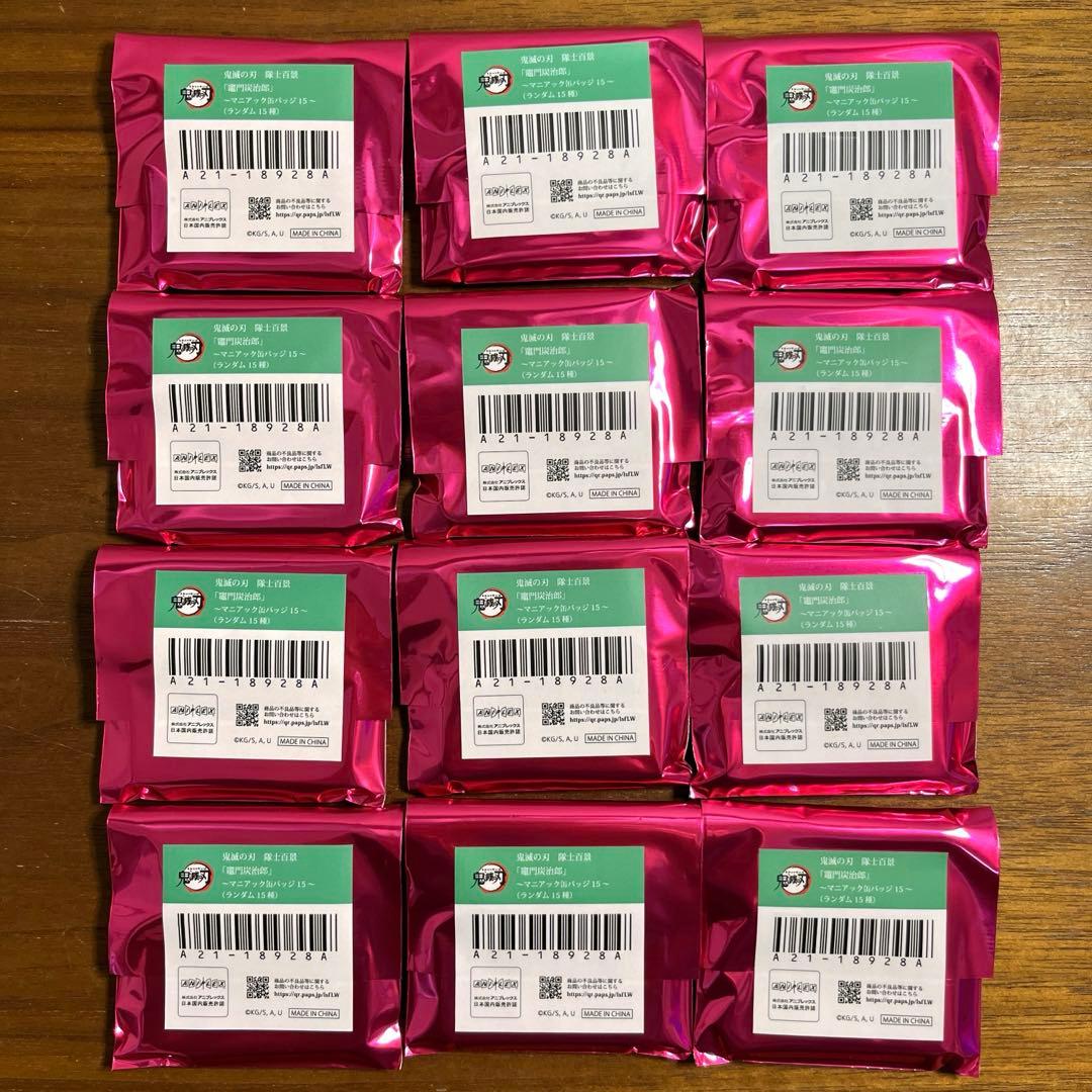 鬼滅の刃 　隊士百景 竈門炭治郎 マニアック缶バッジ　12個セット　新品未開封