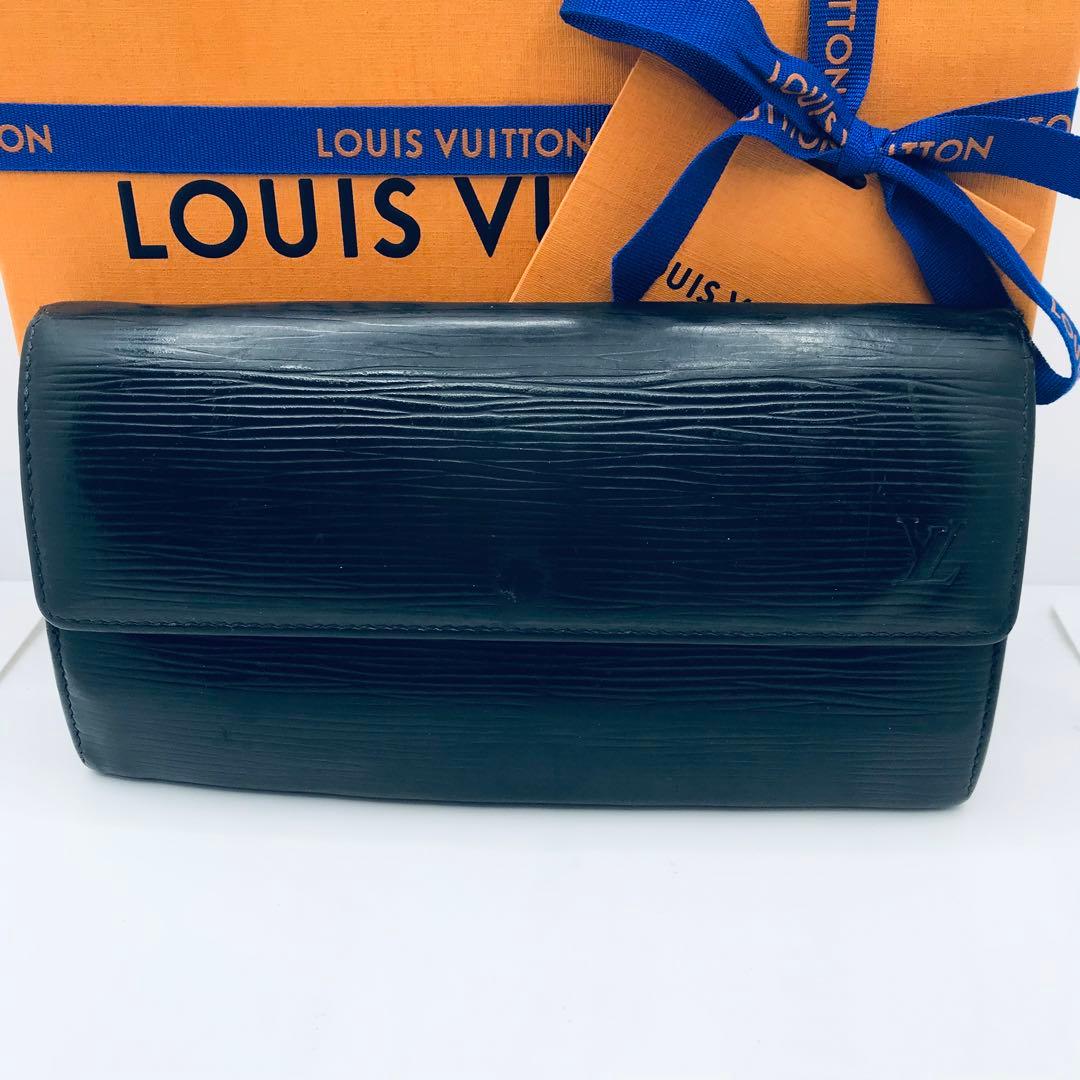 ルイヴィトン✨エピ 黒 ポルトフォイユ サラ 長財布 ノワール ブラック