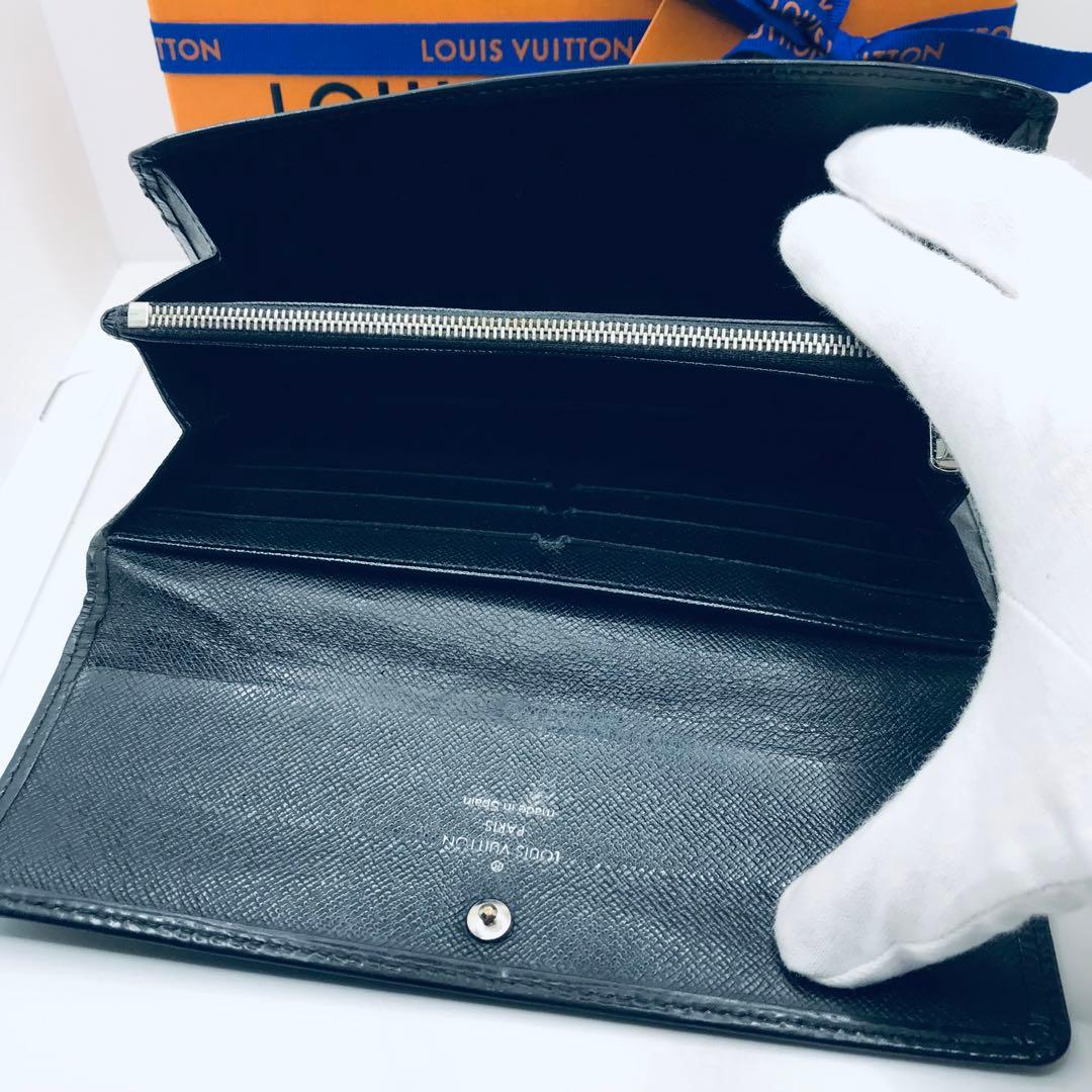 ルイヴィトン✨エピ 黒 ポルトフォイユ サラ 長財布 ノワール ブラック