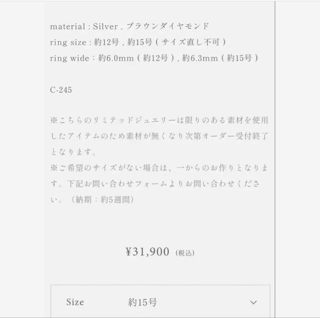 ryui LBDM シルバーリング　北欧暮らしの道具店 ARTS&SCIENCE