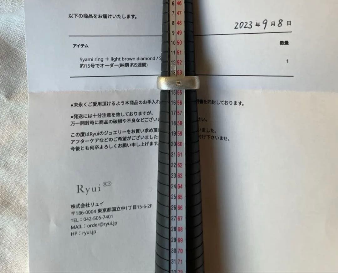 ryui LBDM シルバーリング　北欧暮らしの道具店 ARTS&SCIENCE