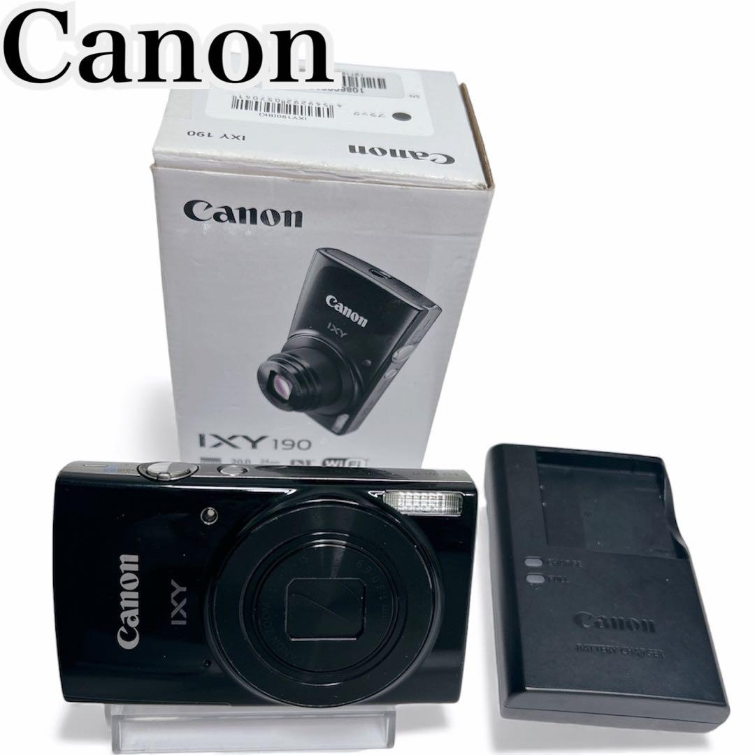専用✨箱付　Canon IXY 190 黒　Wi-Fi対応　動作良好　コンデジ
