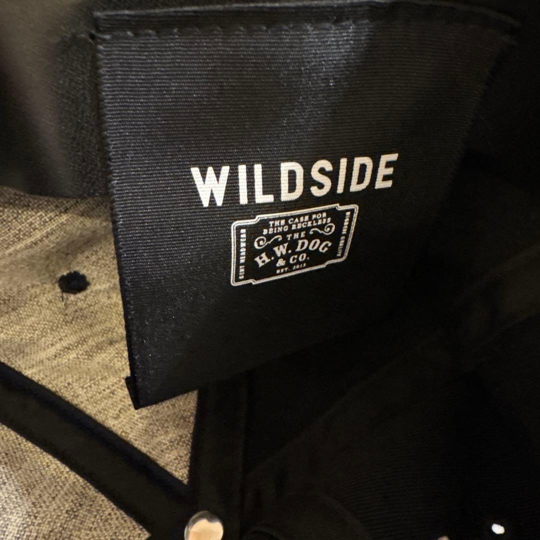 hwdog ヨウジヤマモトコラボブラック刺繍Wロゴベースボールキャップ