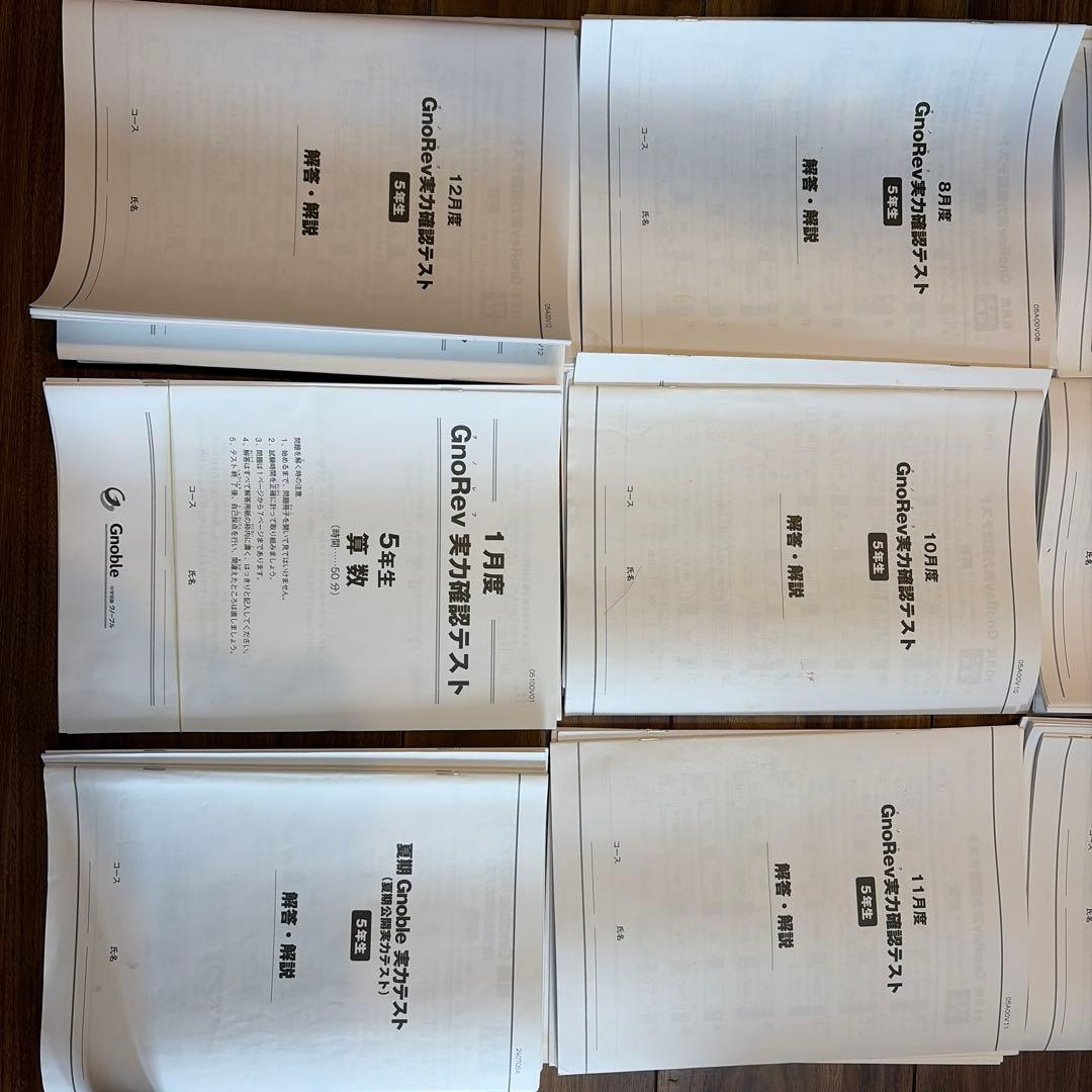 GnoRev 5年生 学力テスト