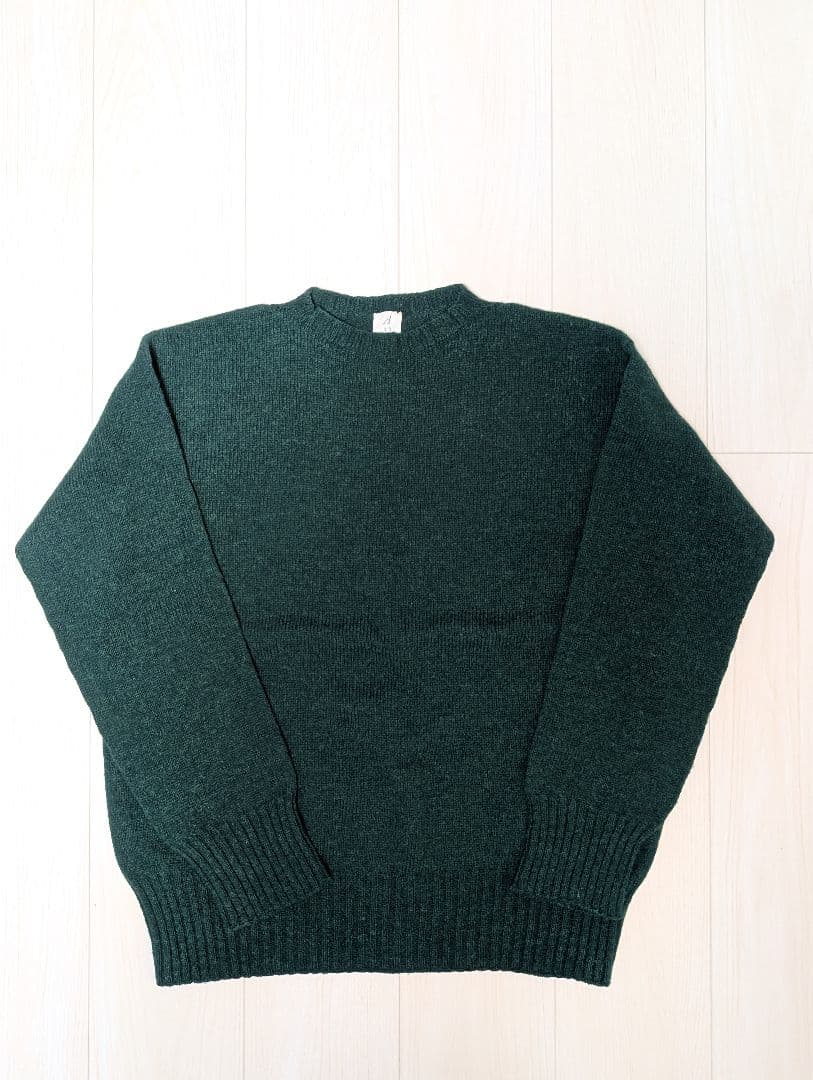 ANATOMICA SHETLAND SWEATER ダークグリーン 40