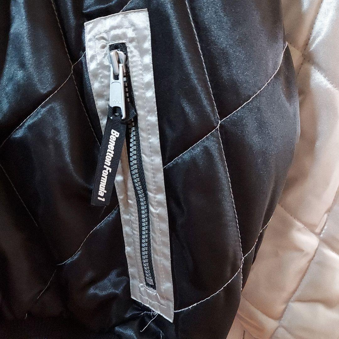 【BENETTON】希少 ベネトンフォーミュラ1 レーシングジャケット L 黒銀