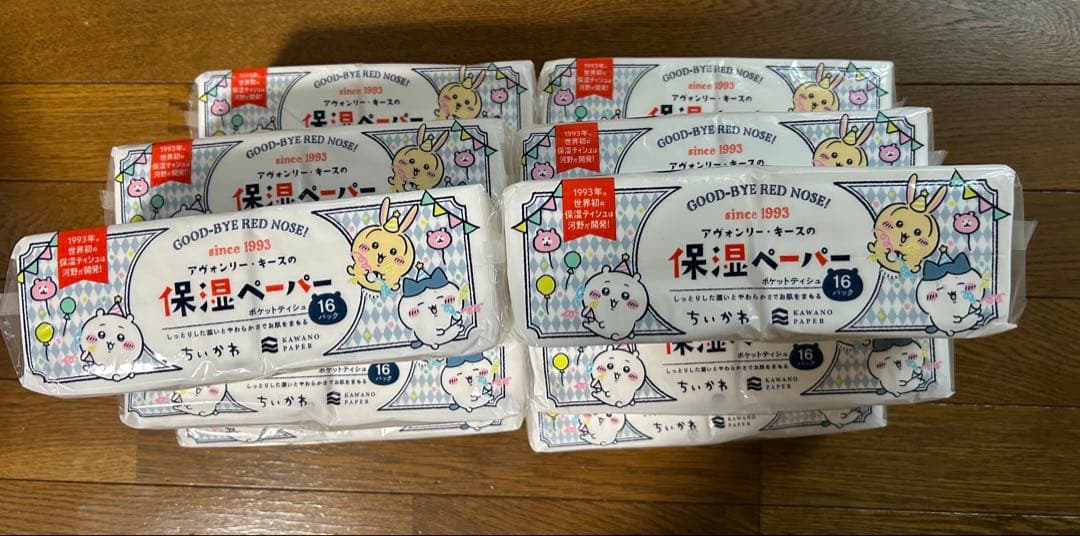 ちいかわ　保湿ペーパー ポケットティッシュ 16P 12個セット