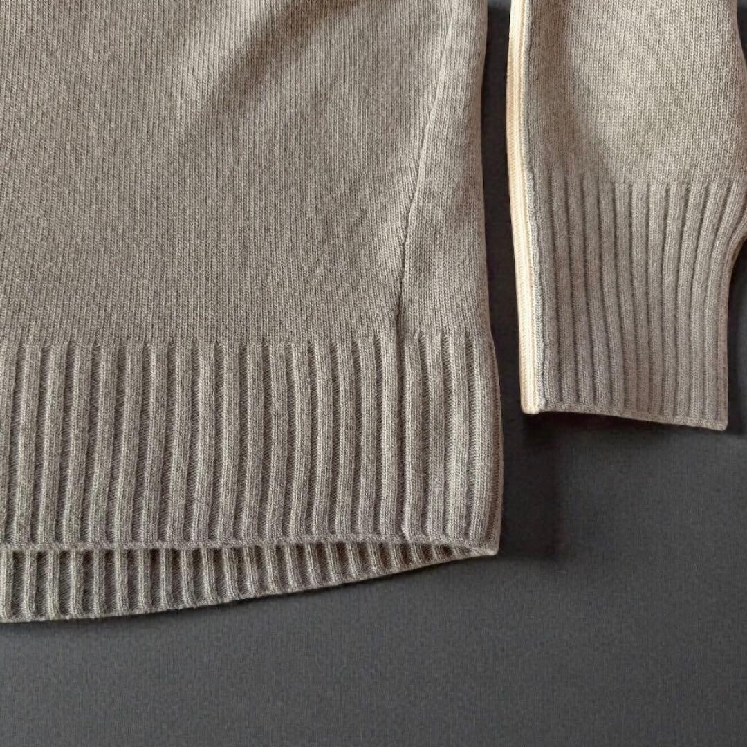 美品✨24AW【AP STUDIO 】カシミヤ混　ライン　ニット　プルオーバー