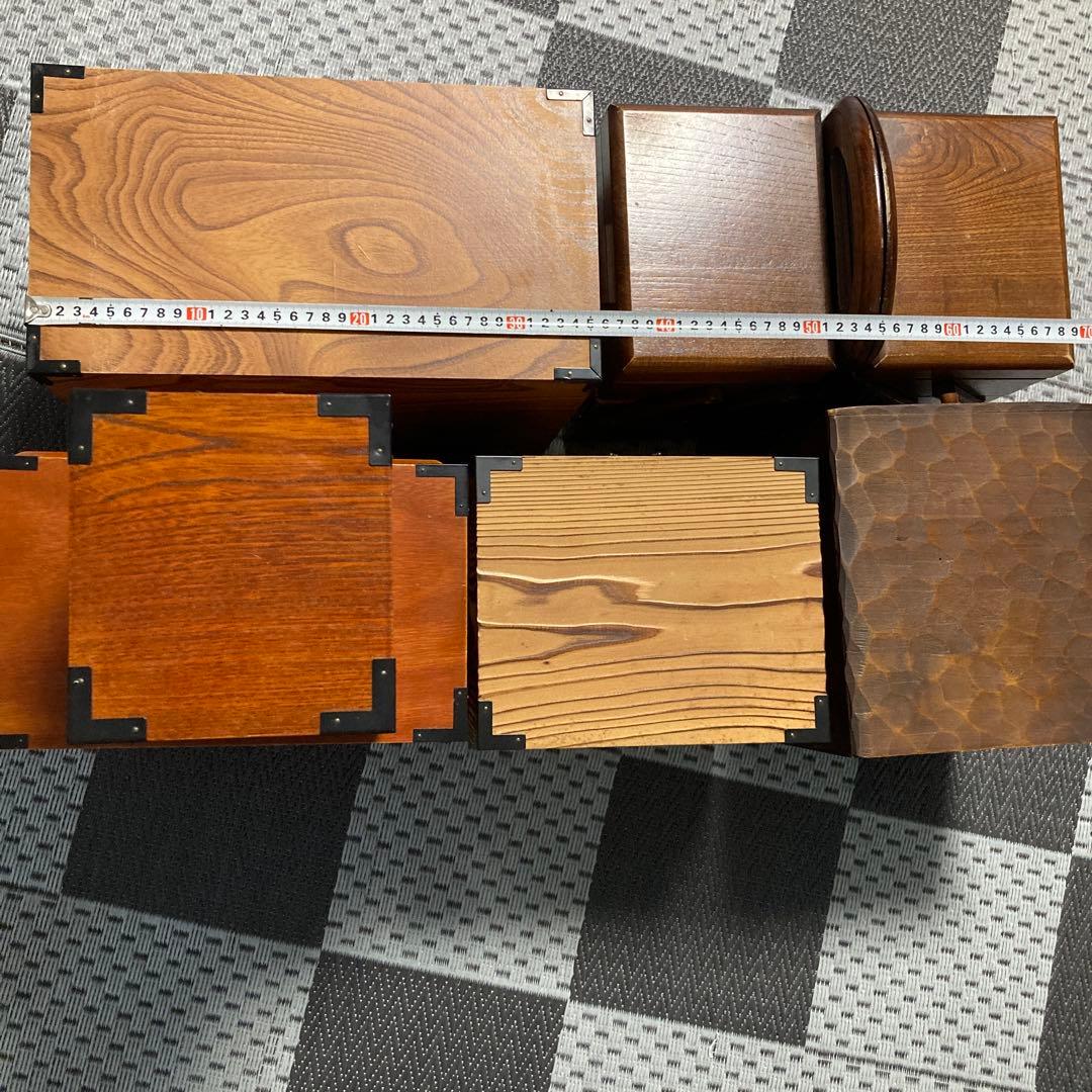 小箪笥　裁縫箱　小物入れ　レトロ　アンティーク　和風　計7個セット