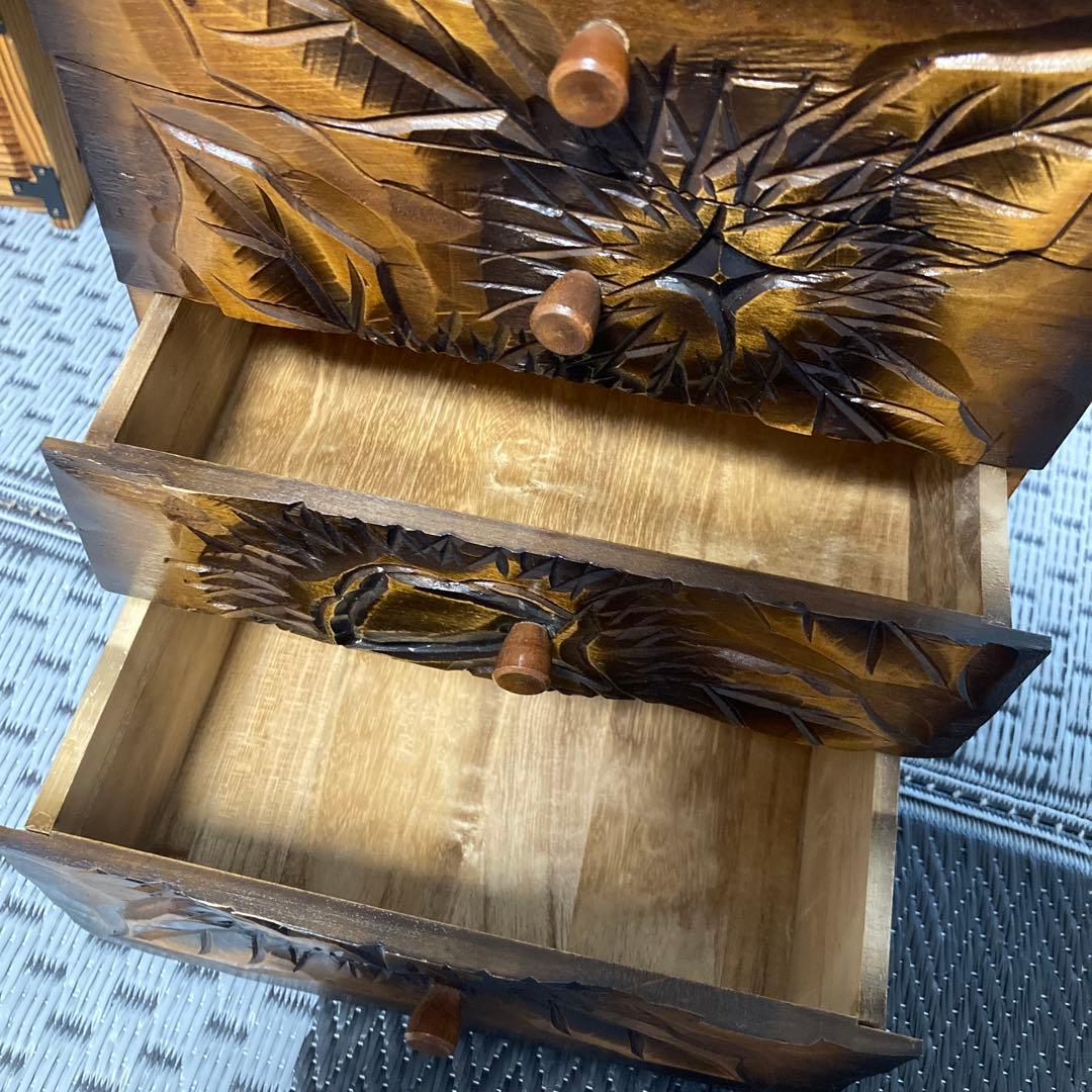 小箪笥　裁縫箱　小物入れ　レトロ　アンティーク　和風　計7個セット