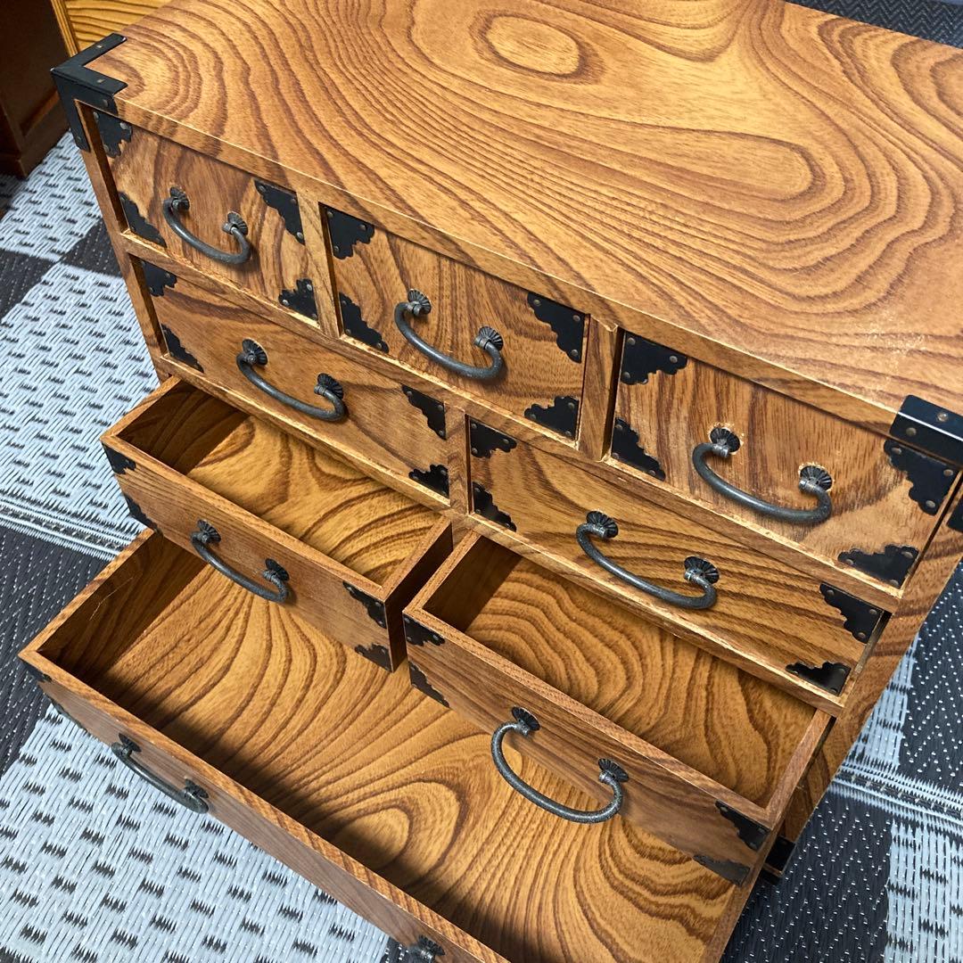 小箪笥　裁縫箱　小物入れ　レトロ　アンティーク　和風　計7個セット