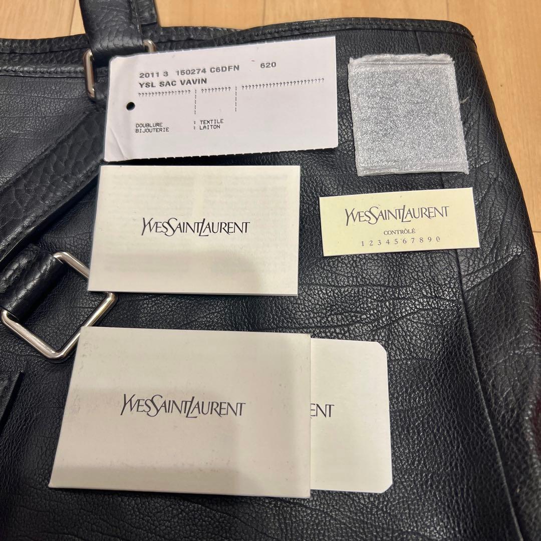 正規イヴサンローラン ysl メンズレザー トートバッグ vavin tote