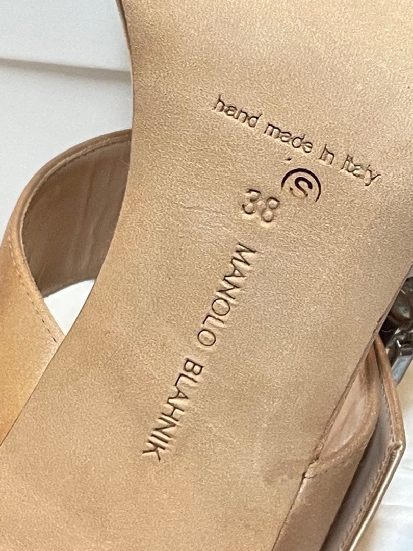 【未使用】Manolo Blahnik（マノロブラニク）サテンミュールサンダル❤︎