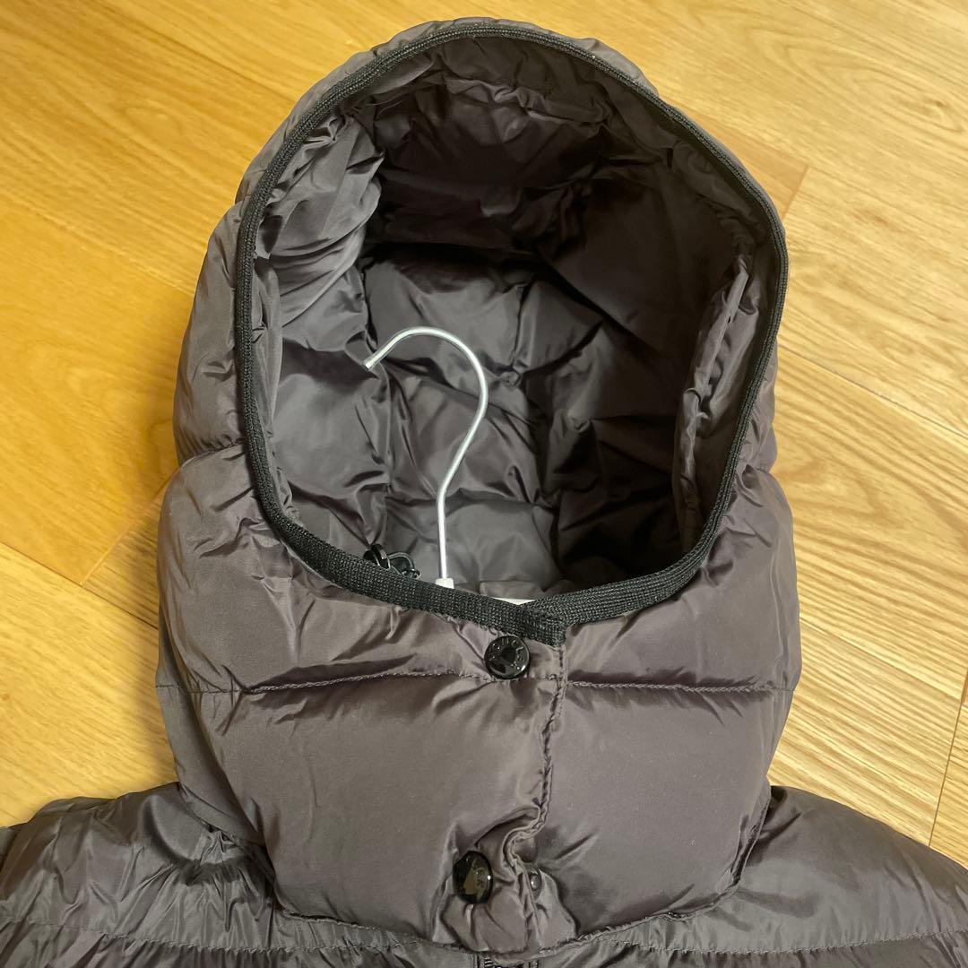 MONCLER フード付きダウンジャケット グレー