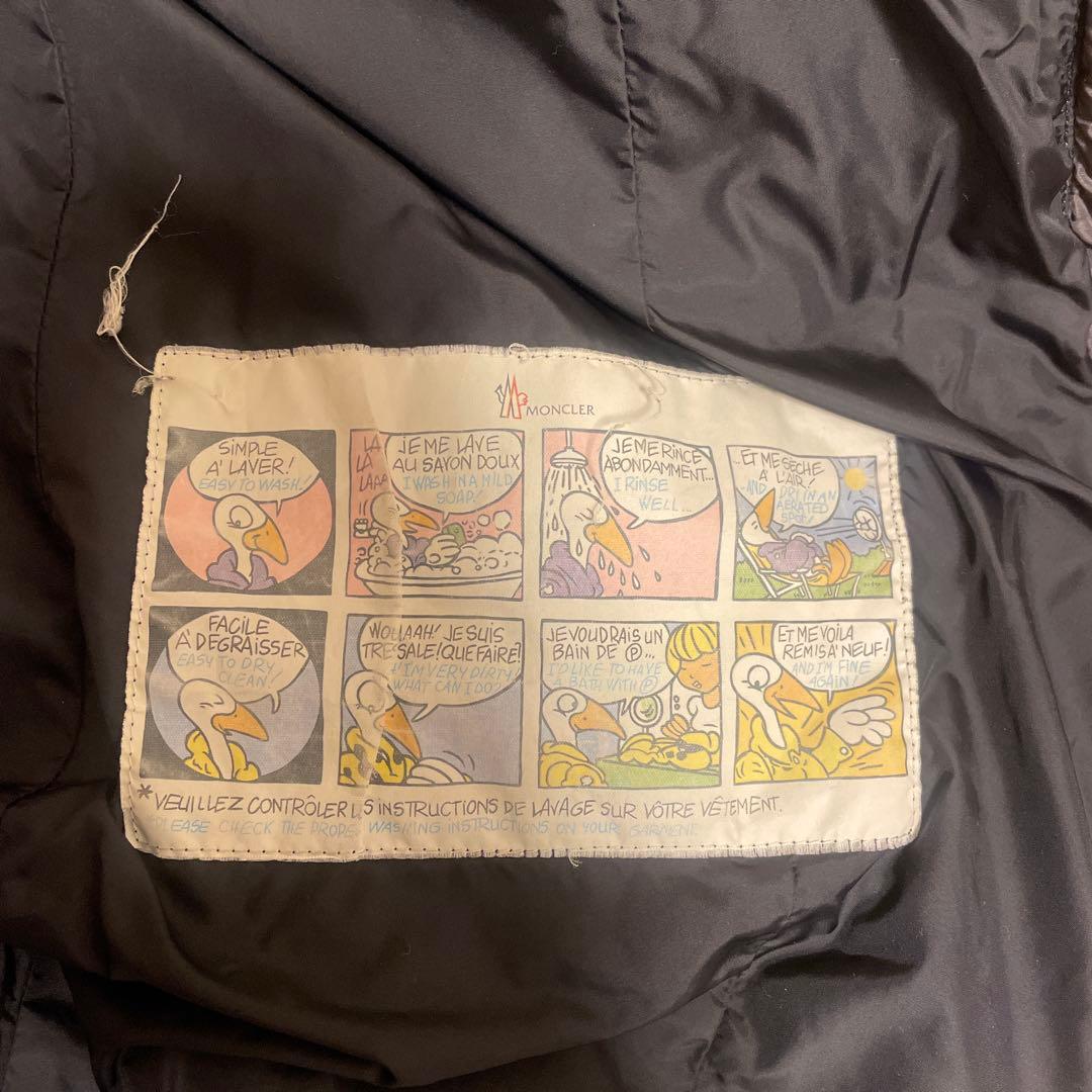 MONCLER フード付きダウンジャケット グレー