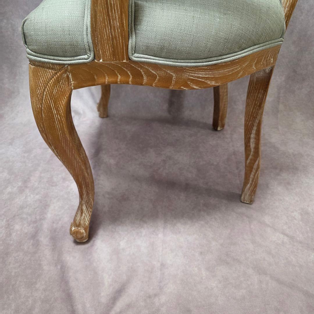 【猫脚レトロチェア】アンティーク風 シャビーシック調 ひじ掛け椅子 アームチェア