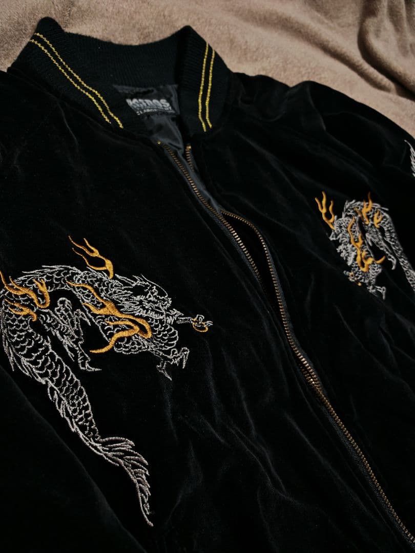 BARCEDOS 別珍 龍 日本限定 スカジャン unisex vintage