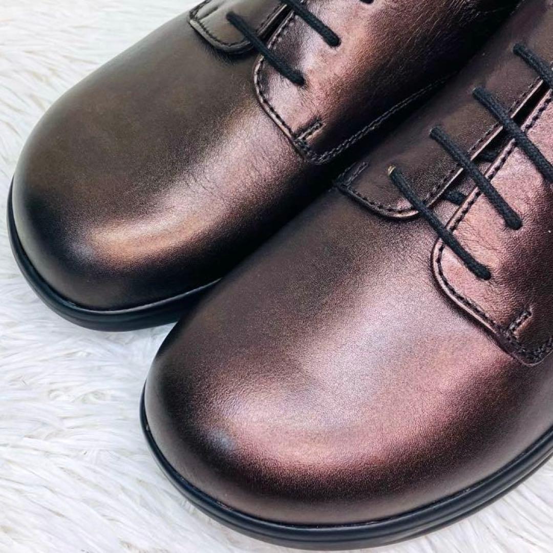 【新品未使用】Finn Comfort :size 6レースアップ 光沢ブラウン