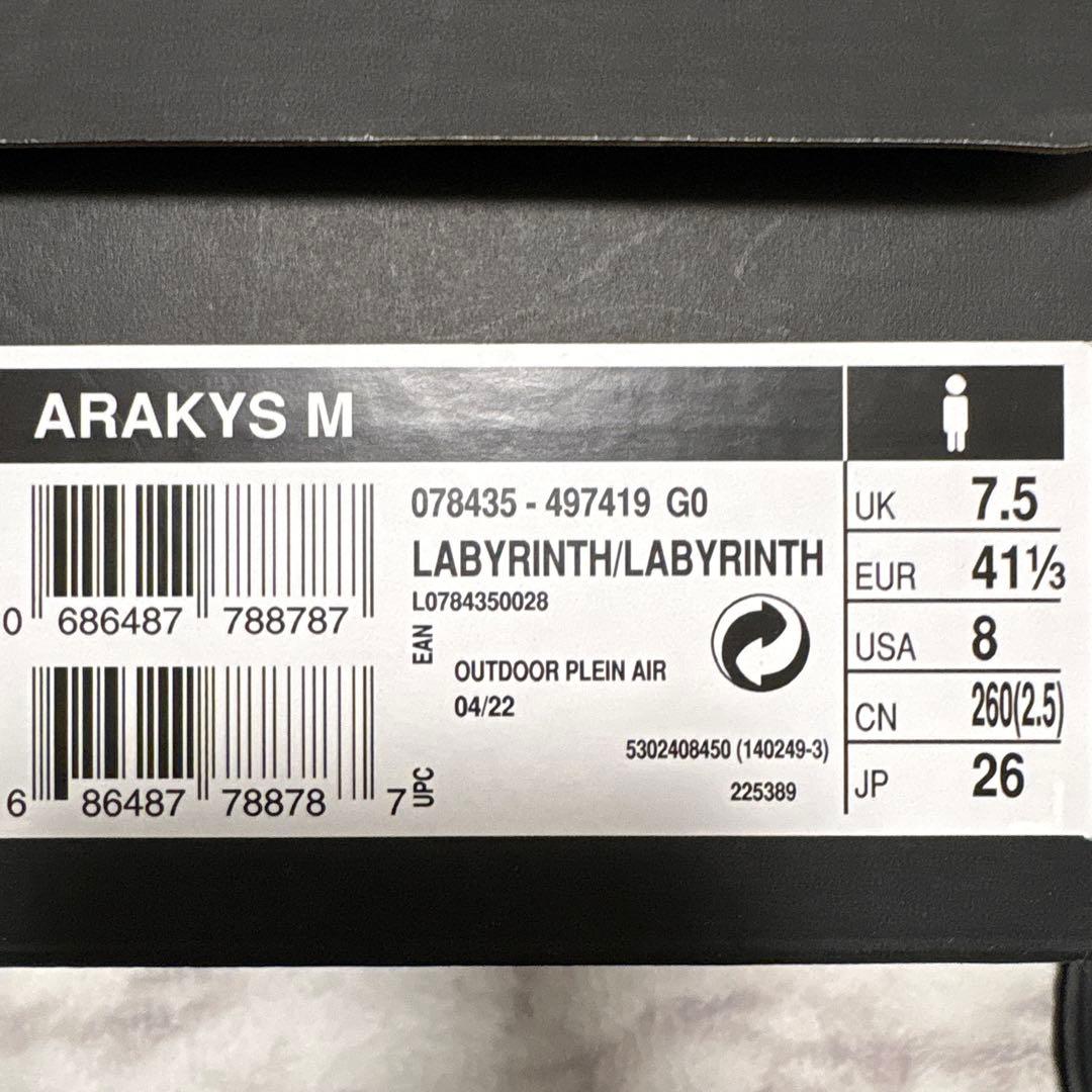 ARC'TERYX ARAKYS スニーカー