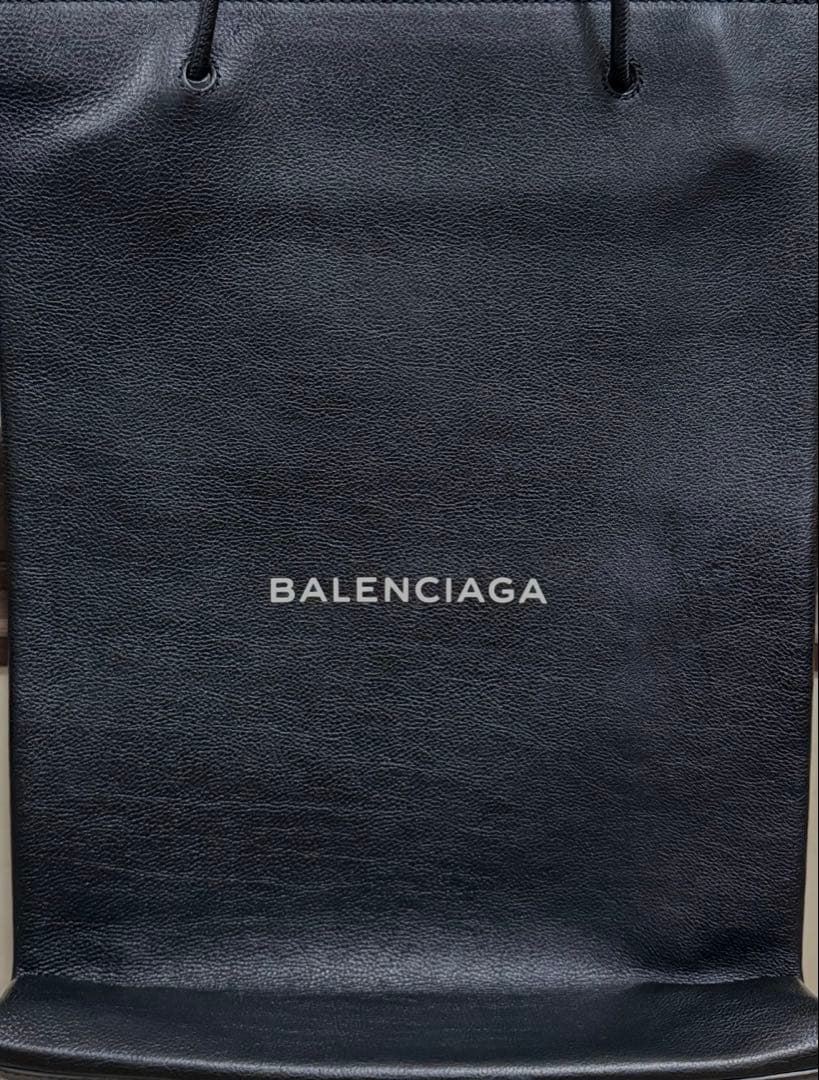 BALENCIAGA ノースサウス　ショッピングバック　ブラック トートバッグ