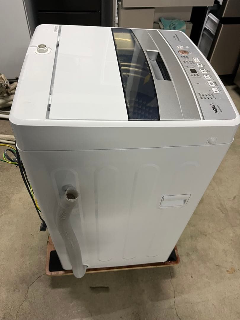 全国送料無料 アクア洗濯機 2024年製4.5kg ホワイト AQW-S4P T
