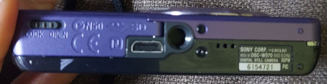 SONY Cyber-shot DSC-W570　デジカメ　パープル紫　箱付美品