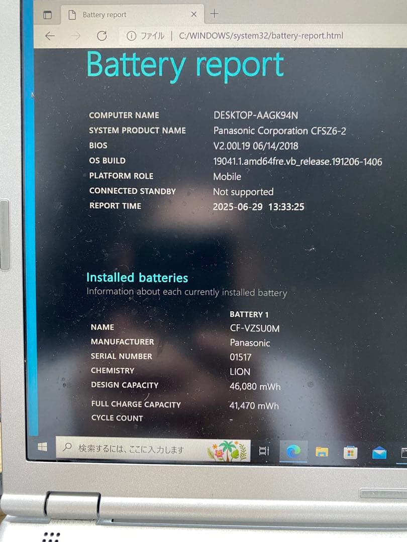 Panasonic Let's note CF-SZ6 ノートPC レッツノート