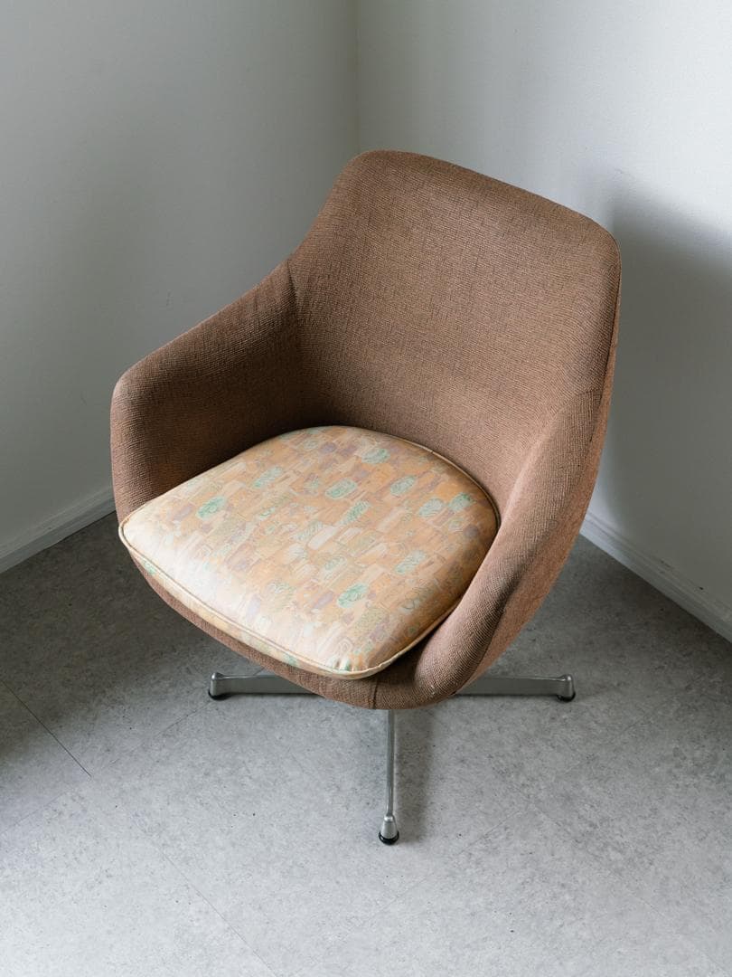 vintage 回転ラウンジチェア 1Pソファ ミッドセンチュリー レトロ
