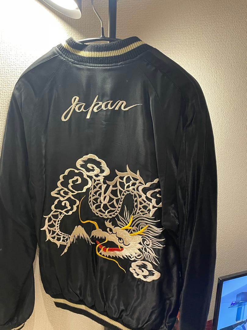 【最終値下げ】テーラー東洋 刺繍ジャケット 赤黒