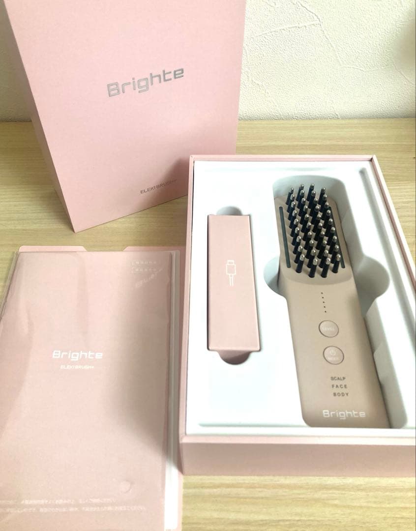 【新品 限定ピンク】Brighte ELEKI BRUSH+