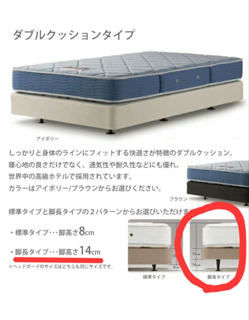 シモンズ ベッドフレーム BOX Ⅱ ダブルクッションタイプ セミダブル ダーク