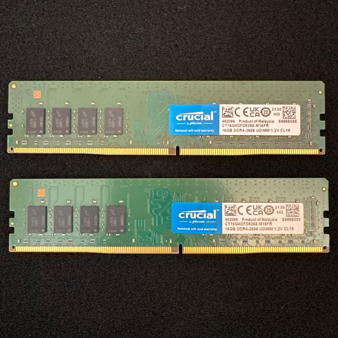 crucial CT16G4DFD8266 32GB（16GB 2枚組）