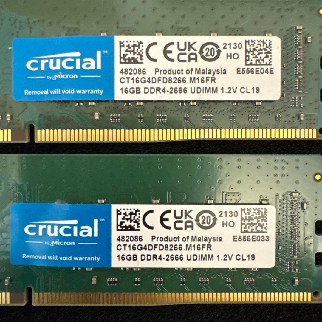 crucial CT16G4DFD8266 32GB（16GB 2枚組）