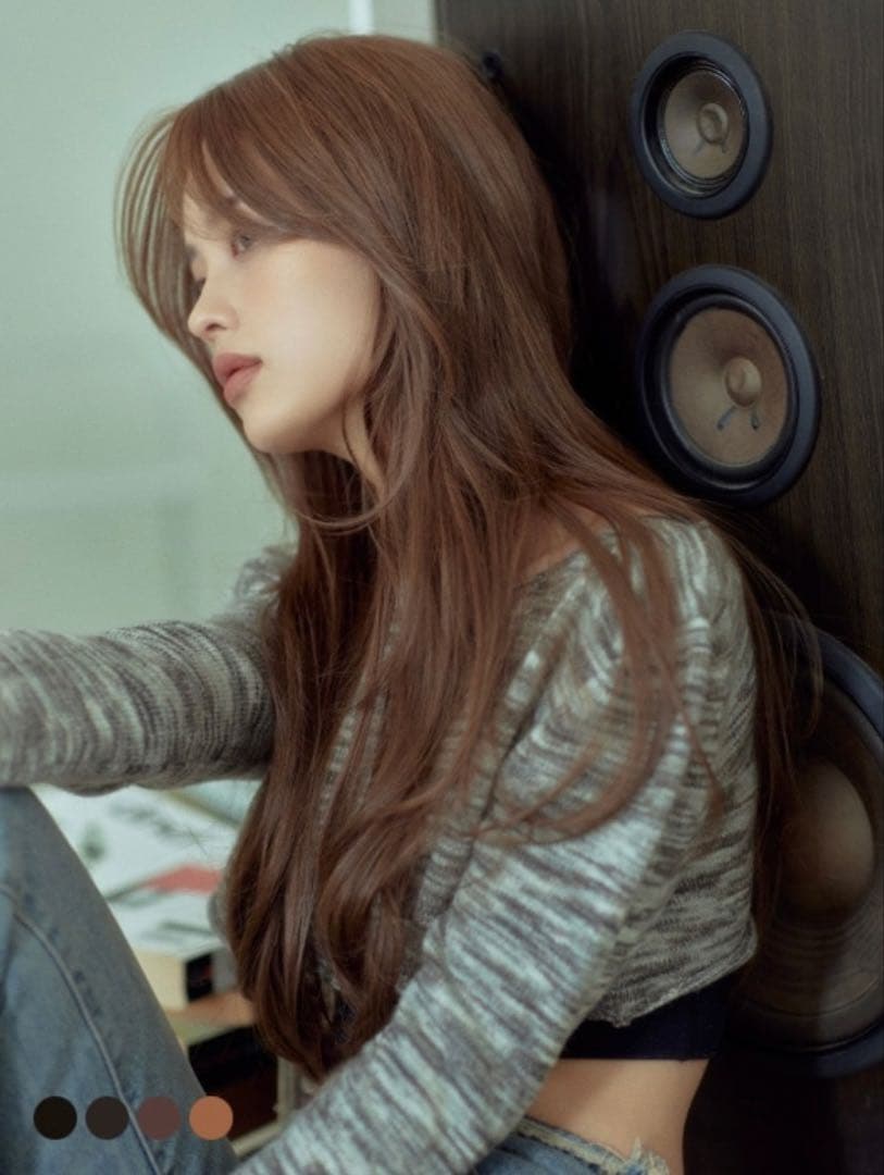 【さくらさん専用】ピンクエイジ　セミ手植えフルウィッグ　レイヤードCカールパーマ