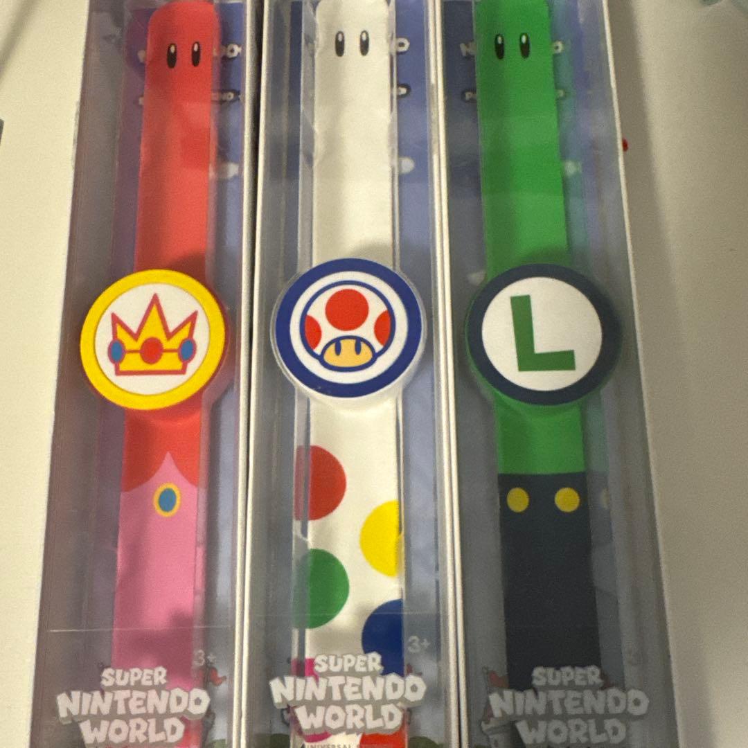 パワーアップバンド キノピオ ピーチ姫 ルイージ3本USJ ニンテンドーワールド
