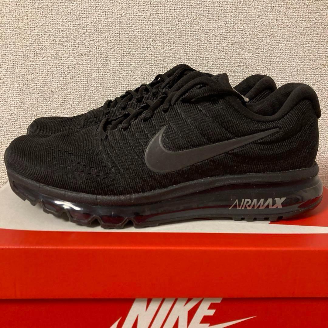 【新品未使用】NIKE AIR MAX 2017 トリプルブラック 25.5cm
